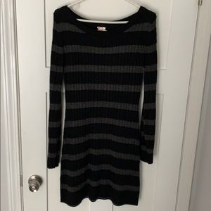 Striped sweater dress